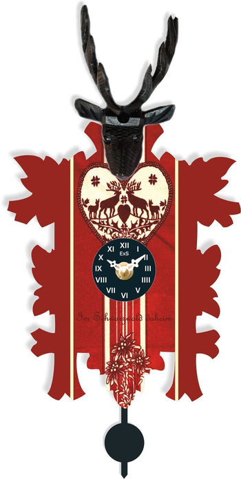 Cuckoo Clock - Hermle HELEN Quartz Time Only Black Forest Cuckoo Styled Clock, Model 69000